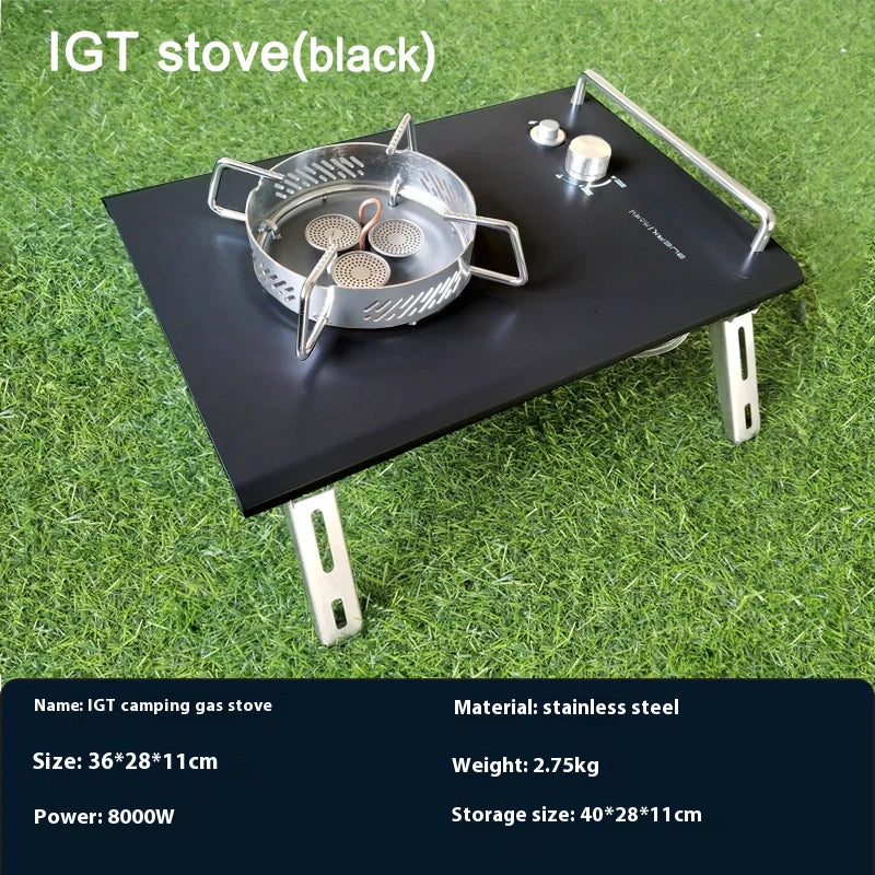Lohascamping Folding IGT Table – Lightweight Portable Roll Table with Adjustable Legs for BBQ, Desktop Burner & Backpacking