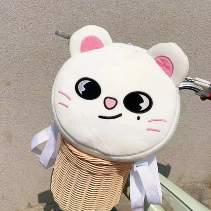 310style Skzoo Plush Pencil Case – Kawaii Kpop Stray Wolf Stuffed Animal Toy, Cartoon Plush Doll for Kids Gift