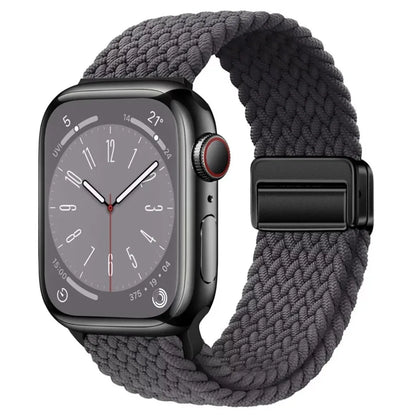 Nylon Braided Apple Watch Band - Durable Replacement Strap for Series 10/9/8/7/6/5/3 SE Ultra 49mm to 38mm