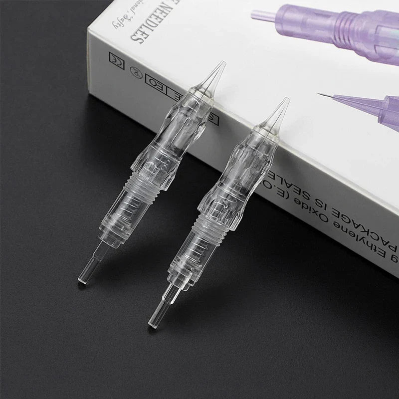 10/50PCS Disposable Tattoo Cartridges – Revolution Needles for Eyebrow & Lip PMU, Fits P300 Machine