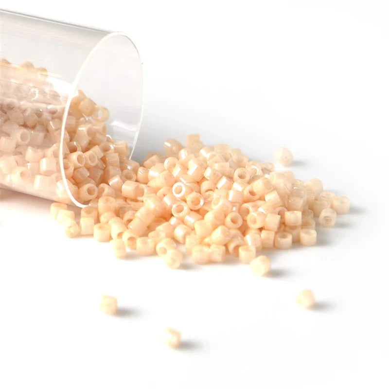 Miyuki Delica 11/0 Seed Beads - Glazed Luster Glass Beads for DIY Jewelry Making