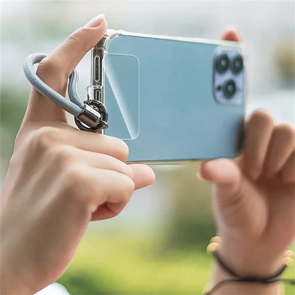Transparent Phone Anti-Lost Lanyard Card – 1/3/5/10PCS TPU Universal Tether Tab with Loop Hole, Strap Patch & Cord Clip Gasket
