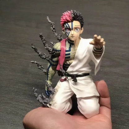 13cm Demon Slayer Akaza Hakuji Anime Figure – PVC Action Doll Collectible Desktop Ornament Toy