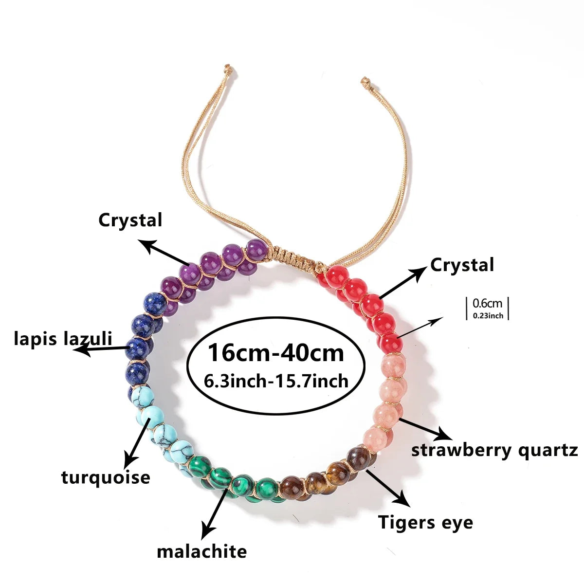 Women's Double Layer Boho Anklet - 7 Chakra Turquoise Beaded Beach Jewelry