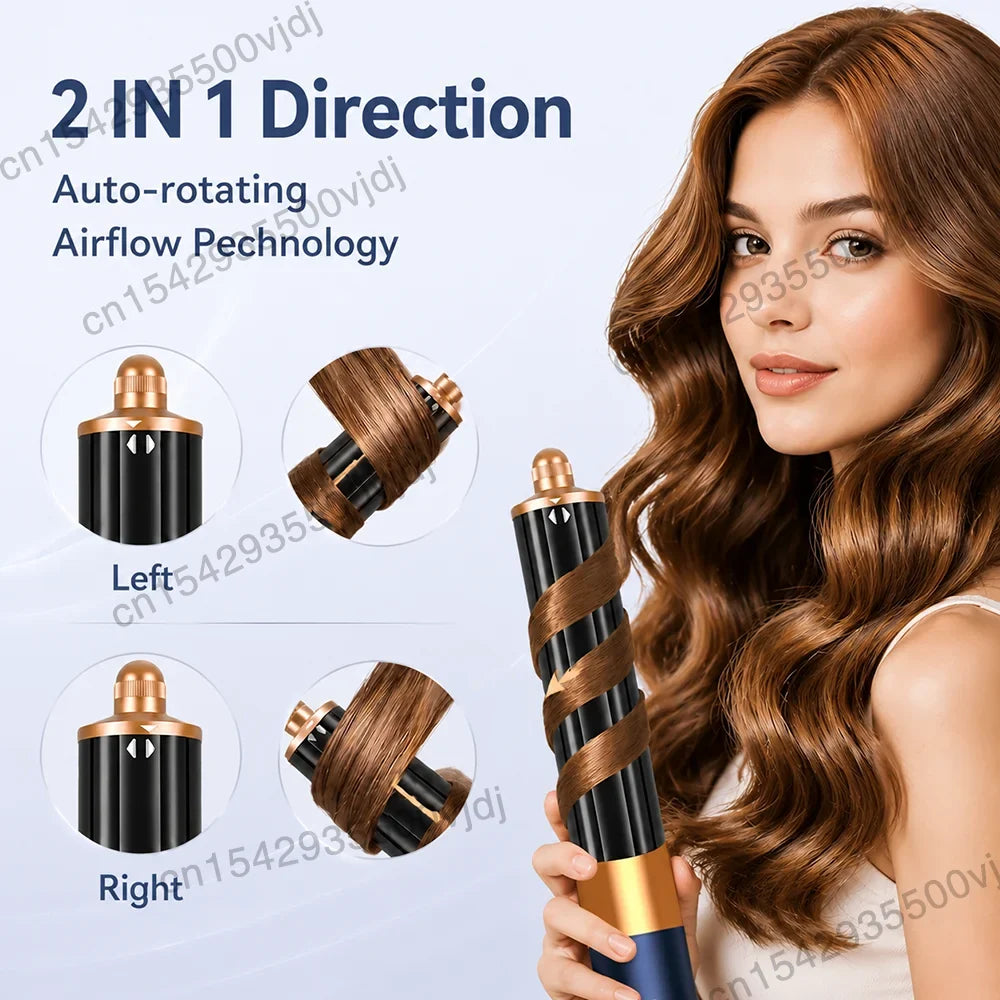 6-in-1 High-Speed Hair Styler - 110,000 RPM Ionic Hair Dryer & Automatic Curling Set