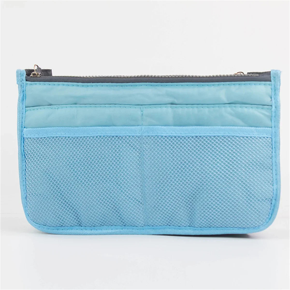 Multifunctional Bi-Fold Storage Bag - Large Capacity Double Zipper Makeup & Toiletry Organizer