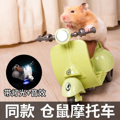 Labubu Doll Mini Electric Motorcycle – Cute Doll Toy with Lights and Music, DIY Accessories, Fun Christmas Gift for Kids