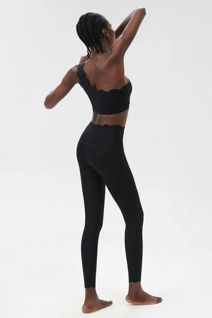 2PCS Women’s Seamless Yoga & Fitness Set – Sports Bra with Leggings & Gym Shorts Workout Outfit