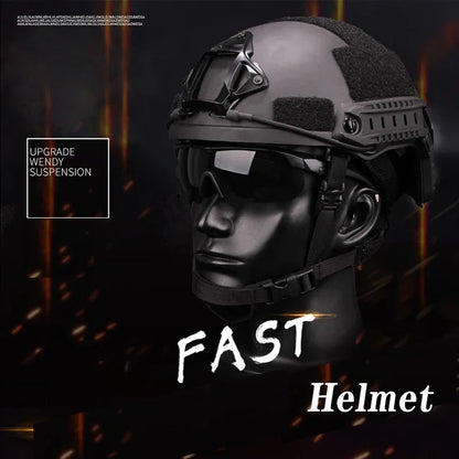 FAST Tactical Helmet – Kevlar High-Quality Outdoor Hunting Helmet with Wendy Floating Pad