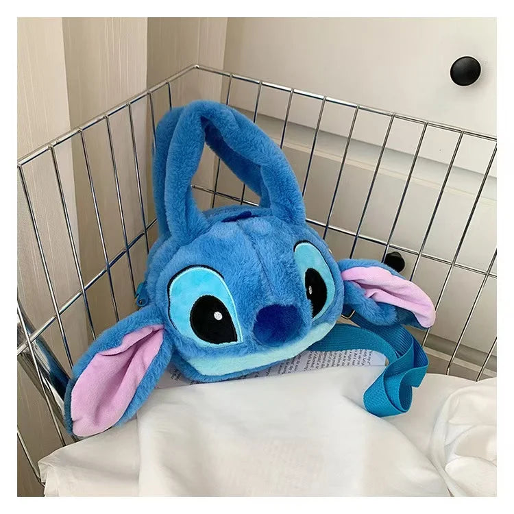 Disney Stitch Plush Backpack – Large-Capacity Cartoon School Bag for Kids & Kindergarten Gift