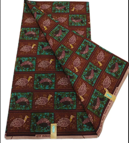 African Wax Print Fabric - High-Quality Cotton Ankara Gold Print Pagne for Wedding & Dress Sewing