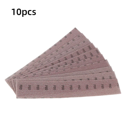 HIFESON Mesh Sandpaper Set 70x420mm Hook & Loop Vacuum Sanding Discs – 400x70mm Abrasive Sanding Block Pads for Wood & Metal