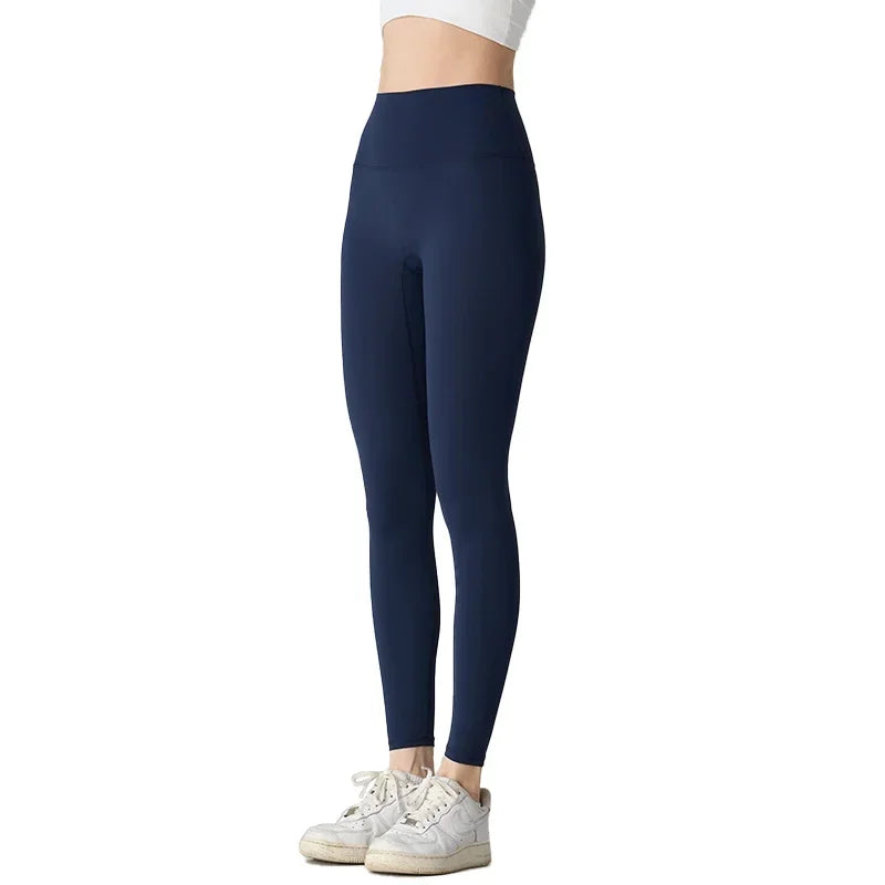 Summer High-Waist Quick-Dry Yoga Leggings — Breathable Workout Pants for Running, Cycling & Gym