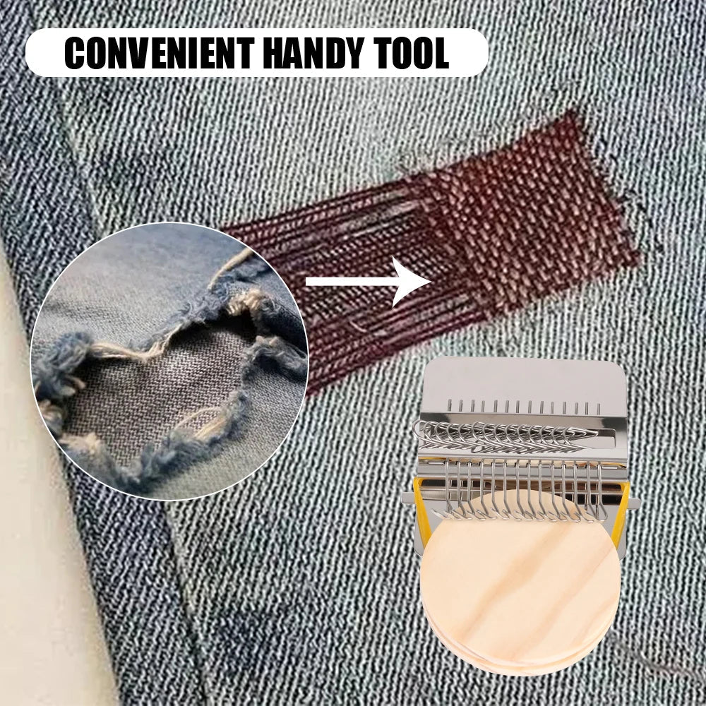 Hand Tapestry Wood Loom - Small Weaving Frame Tool for Clothes, Jeans Repair & DIY Knitting Crafts