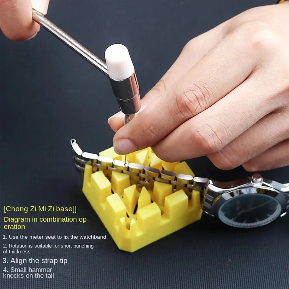 147-Piece Watch Repair Tool Kit - Professional Watch Disassembly, Battery Replacement, Strap Adjustment & Maintenance Set