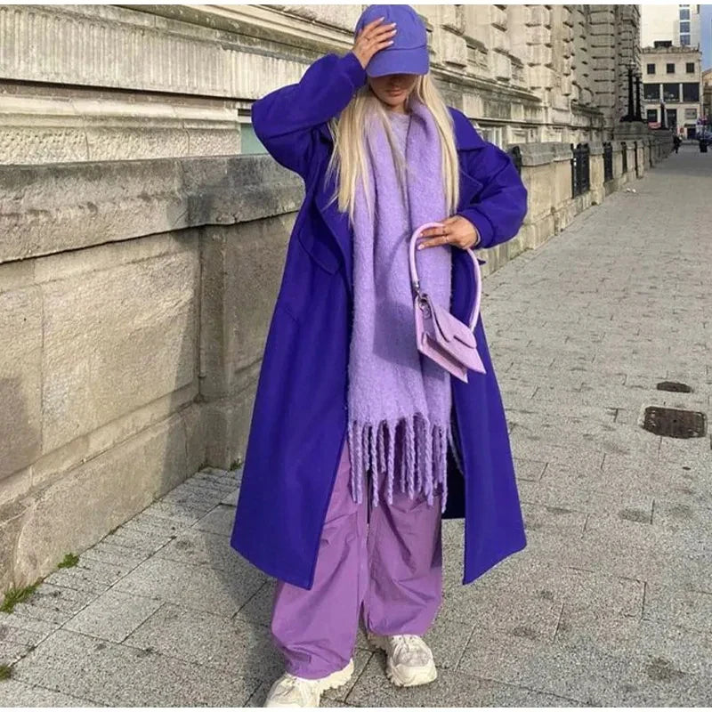 Luxurious Winter Essential: Women's Cashmere Scarf - Thickened Warm Shawl with Classic Tassels, Soft Fluffy Solid Color Shawl