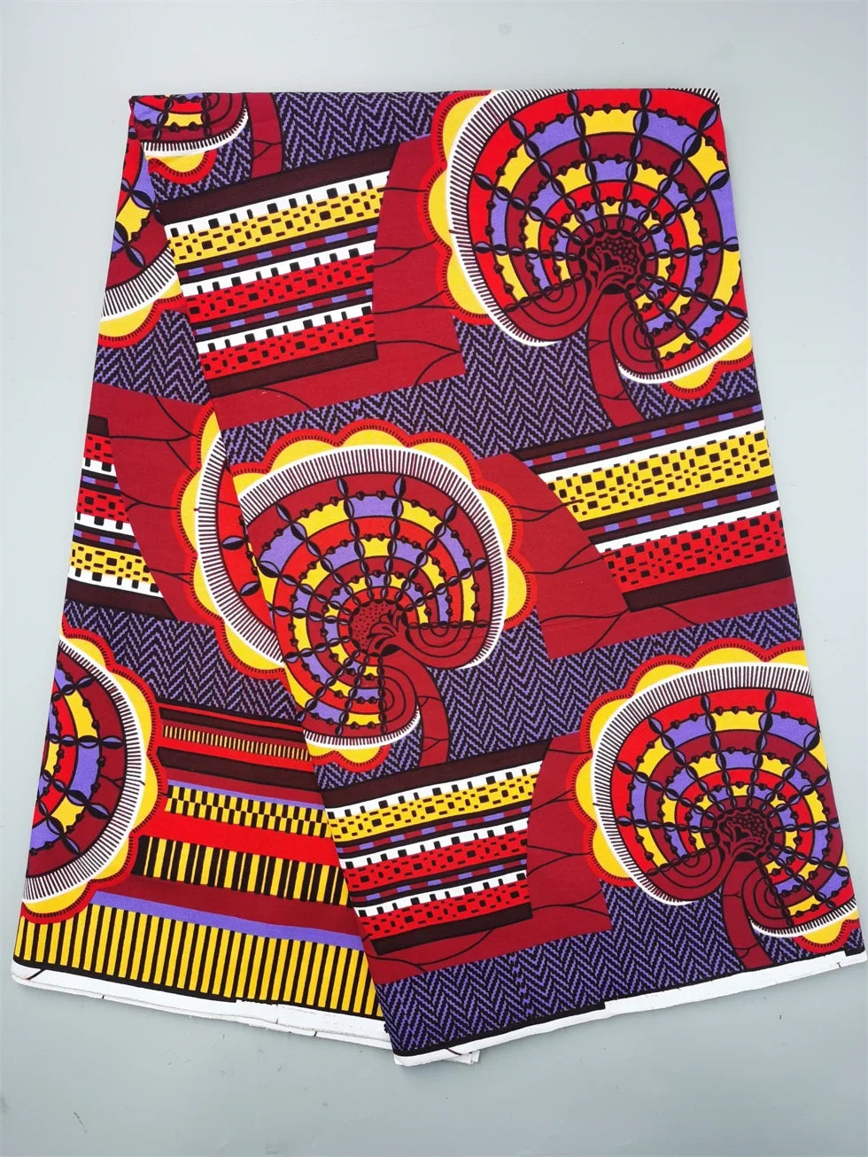African Wax Fabric - Cotton Nigerian Ankara Batik Block Print Sewing Cloth