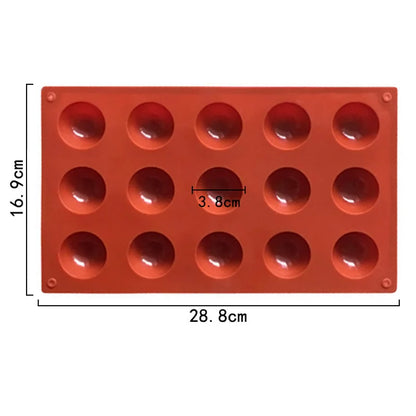 Semi-Sphere Silicone Baking Mold – Half Ball Dome for Chocolate, Mousse, Candy & Cake Decorating Tools
