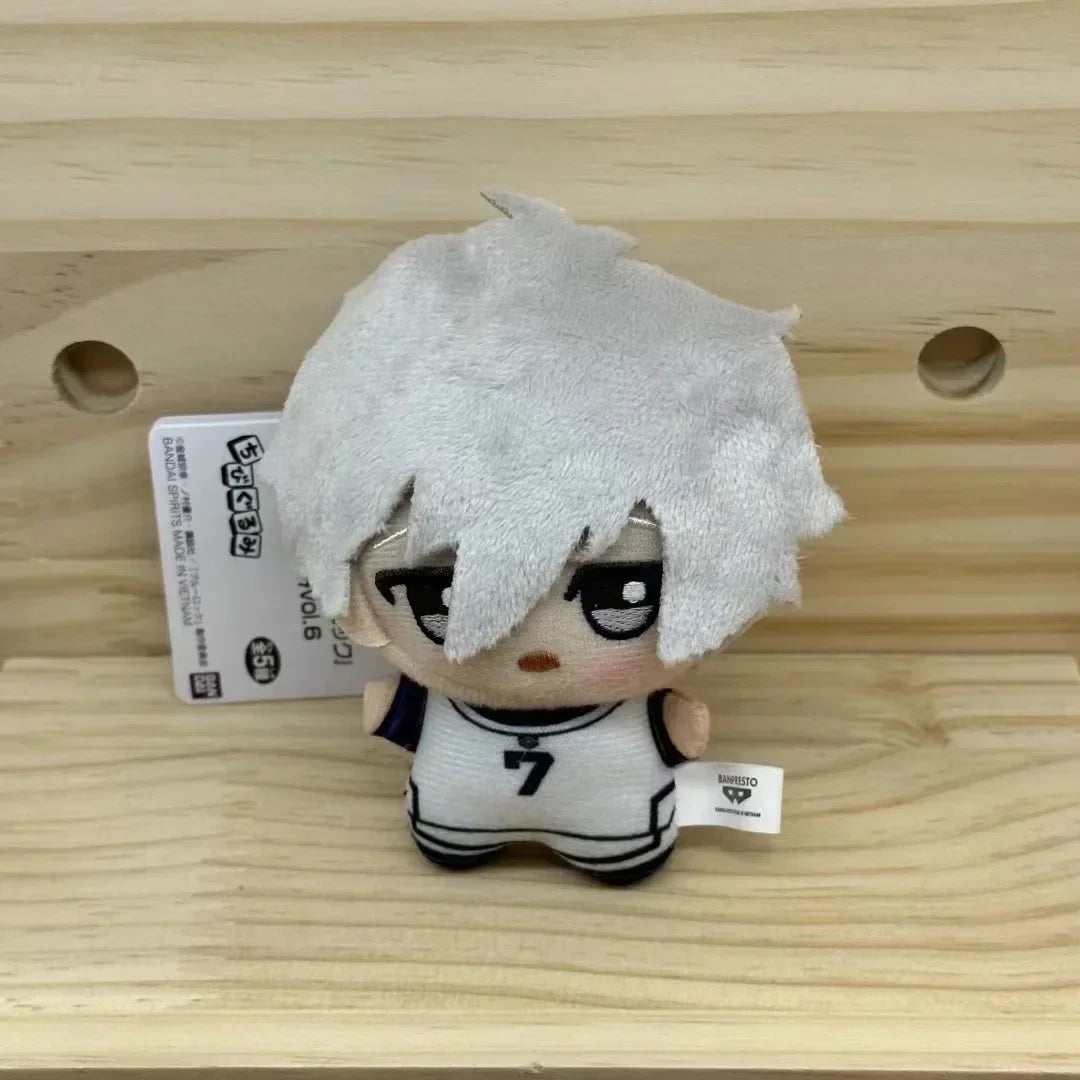 Mini Blue Lock Nagi Plush Keychain – Cute Anime Backpack Charm & Stuffed Doll Gift