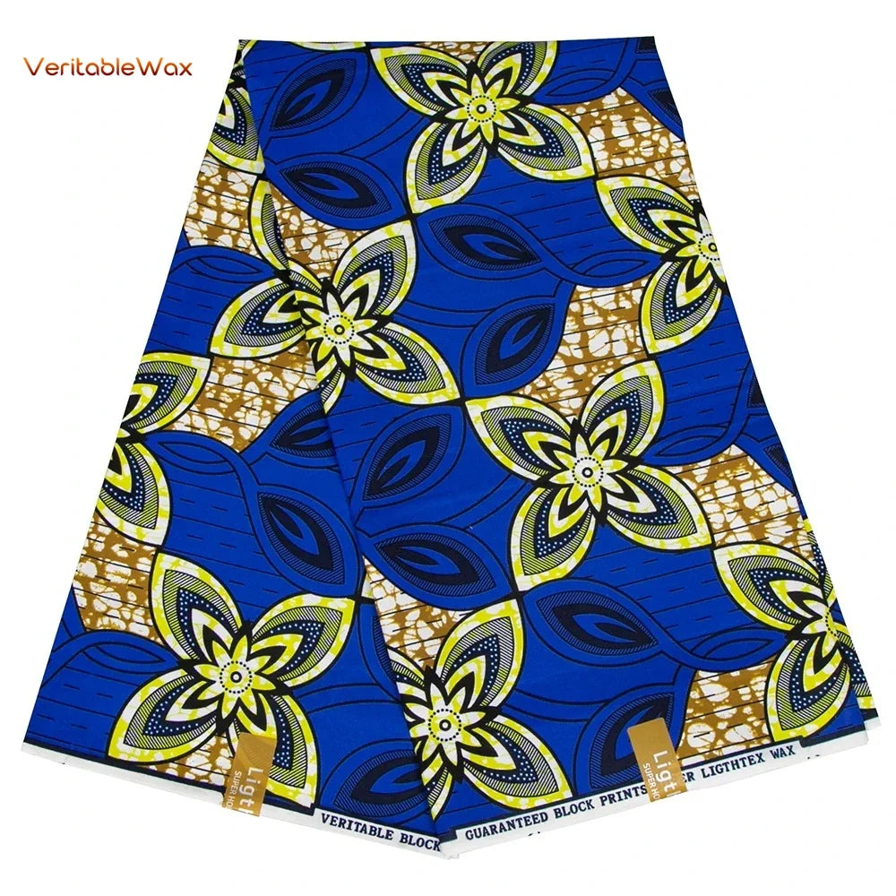 African Ankara Wax Print Fabric - Retro Double Print Patchwork Sewing Material for DIY Clothing