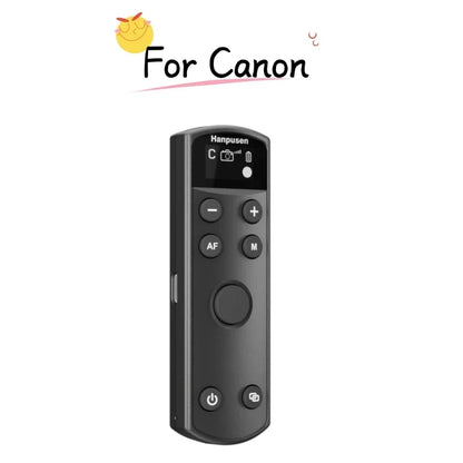 Hanpusen USB-C Bluetooth Camera Remote - Wireless Shutter Release with OLED Screen for Sony Canon Nikon Fujifilm Cameras