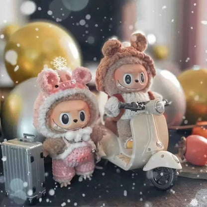 Labubu Mini Electric Motorcycle Doll – Cute Toy with Lights, Music & Accessories for Kids