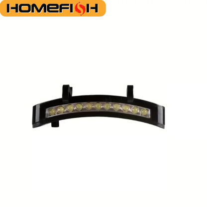 HOMEFISH Super Bright LED Clip On Cap Light - Outdoor Headlamp Torch for Fishing, Camping & Hunting