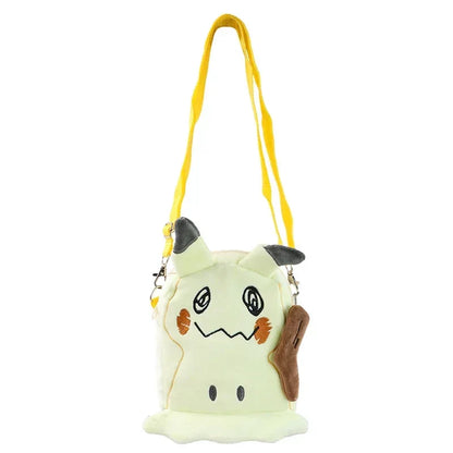 Gengar Mimikyu Snorlax Rowlet Lucario Charmander Plush Backpack — Pokémon Anime Shoulder Bag Toy Doll