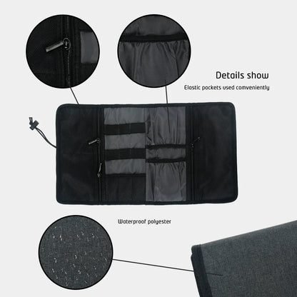 Electronic Organizer Cord Pouch - Travel Cable Charger Bag for USB Cables, Phone Accessories, and Tech Storage