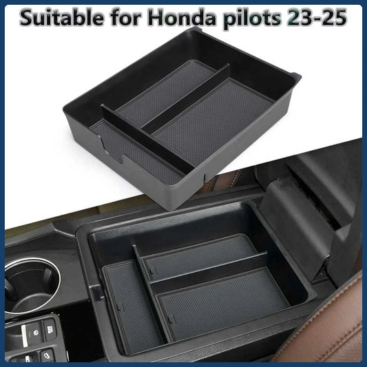 Car Armrest Box Center Console Storage Tray for Honda Pilot 2023–2025, Passport 2024–2026 & Ridgeline 2024–2025 Interior Organizer