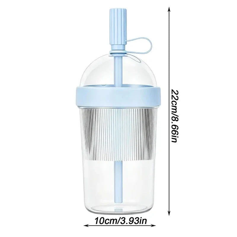 17oz Reusable Coffee Tumbler - Insulated Drink Cup with Lid and Straw for Home Office Travel