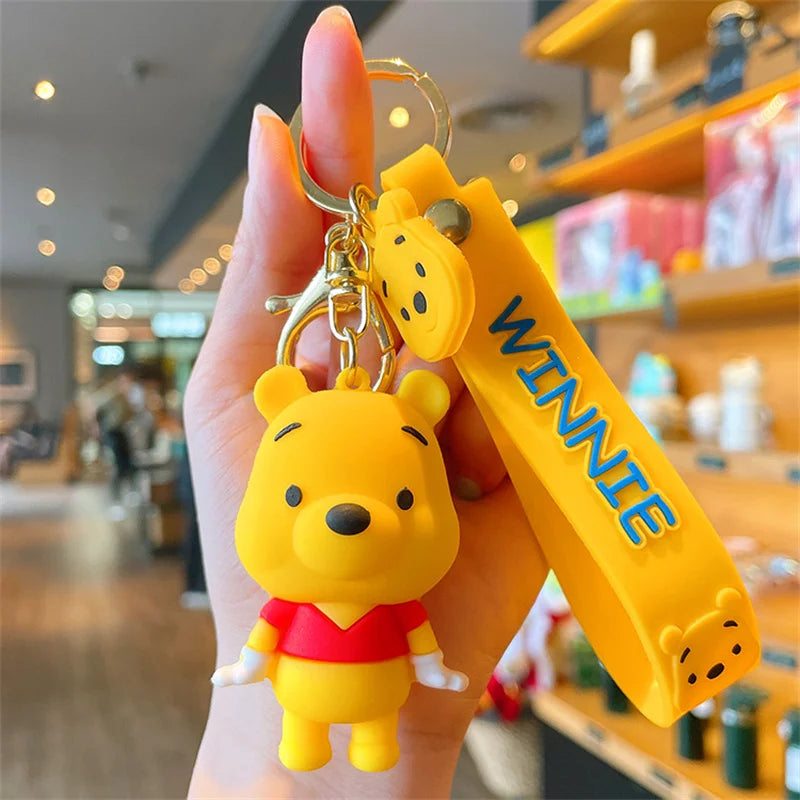 Anime Disney Cartoon Keychain – Gummed Girl, Mermaid & Princess Keyring, Cute Snow White & Alice Toy Gift