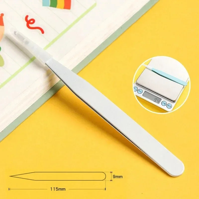 Professional False Eyelash Applicator Tweezers – Precision Lash Extension Clip & Curler Makeup Tool