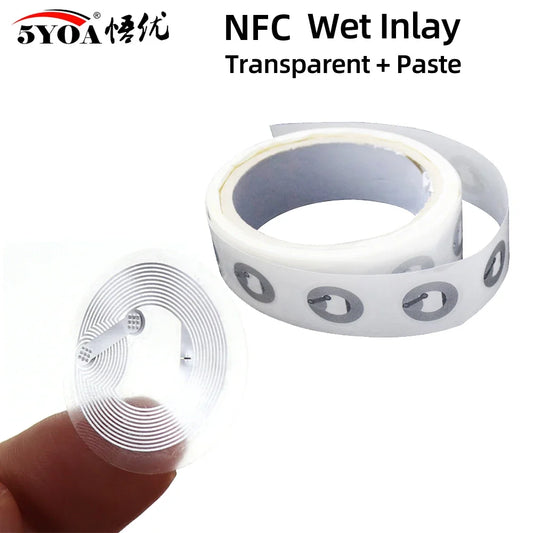 100pcs NFC213 NFC Tags - NTAG213 Sticker Labels for iOS Automation, Huawei Share & Smart Devices
