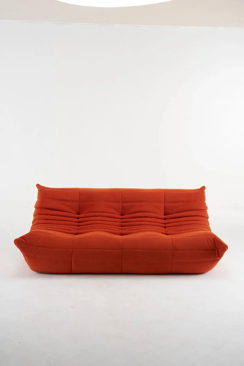 Caterpillar Togo Single Sofa – Tatami-Style Leisure Chair for Living Room or Bedroom, Reading & Relaxing Seat