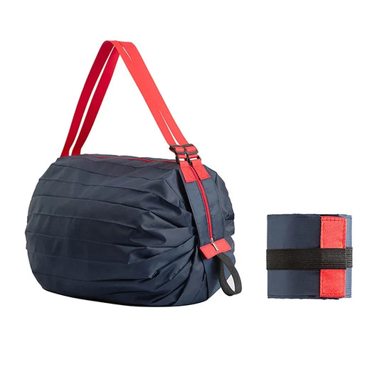 Foldable Storage Bag - Portable Large Capacity Travel & Shopping Bag with Handle