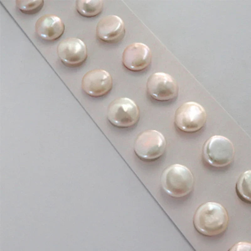 Women's Baroque Freshwater Pearl Stud Earrings with 925 Sterling Silver Posts