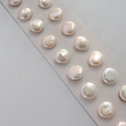 Women's Baroque Freshwater Pearl Stud Earrings with 925 Sterling Silver Posts