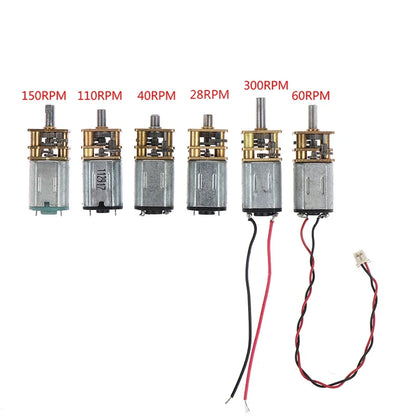 Mini N20 Gear Motor - 3V-12V Full Metal Gearbox DC Motor with High Torque for DIY Robots