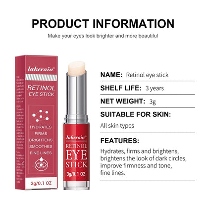 Retinol Eye Cream Stick - Dark Circle Brightening & Firming Eye Repair Serum for Women’s Skin Care
