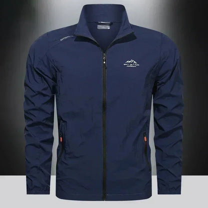 Men’s UPF100+ Summer Windbreaker - Lightweight UV Sun Protection Jacket with Zip Pockets for Outdoor Activities
