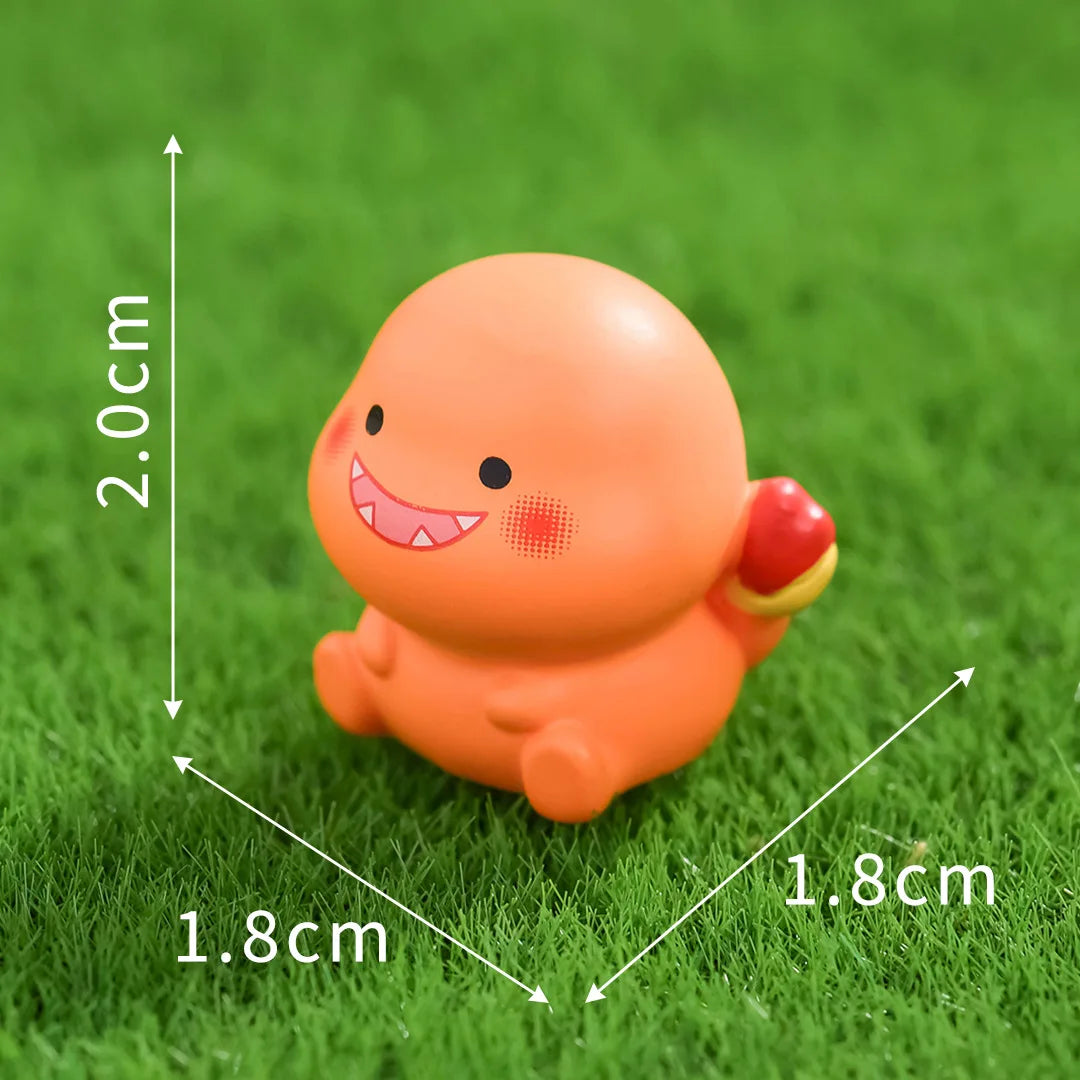 6Pcs Pokemon Anime Figure Set - Gengar Pikachu Bulbasaur Luminous Mini Ornaments Charmander Toys Collection Gift