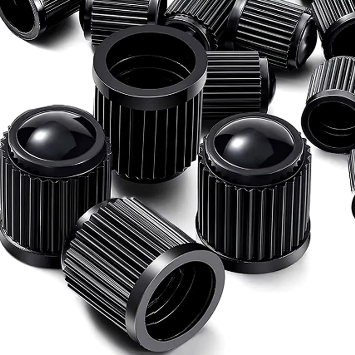 10/20/50/100PCS Universal Tire Valve Stem Caps – Dustproof Rim Covers for Motorcycle, Bicycle & Car