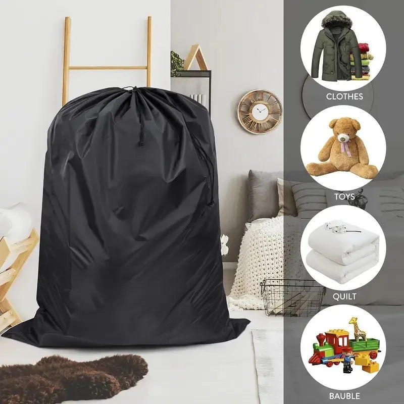 Water-Repellent Oxford Storage Bags – Large 110×140cm Drawstring Dustproof Organizer Pouches for Clothes Toys Home Storage Bags