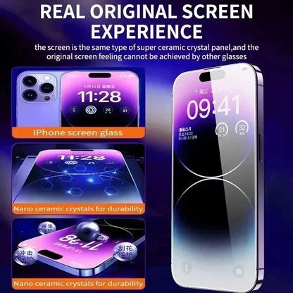 5Pcs Oleophobic Coating Screen Protector for iPhone 11-16 Pro Max, Plus, XS & XR – Dust-Free, Easy Installation