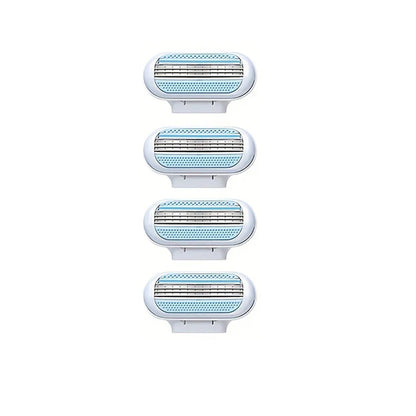 Women’s 3-Layer Manual Razor – Replaceable Head Shaver for Armpit, Leg & Bikini Hair Removal