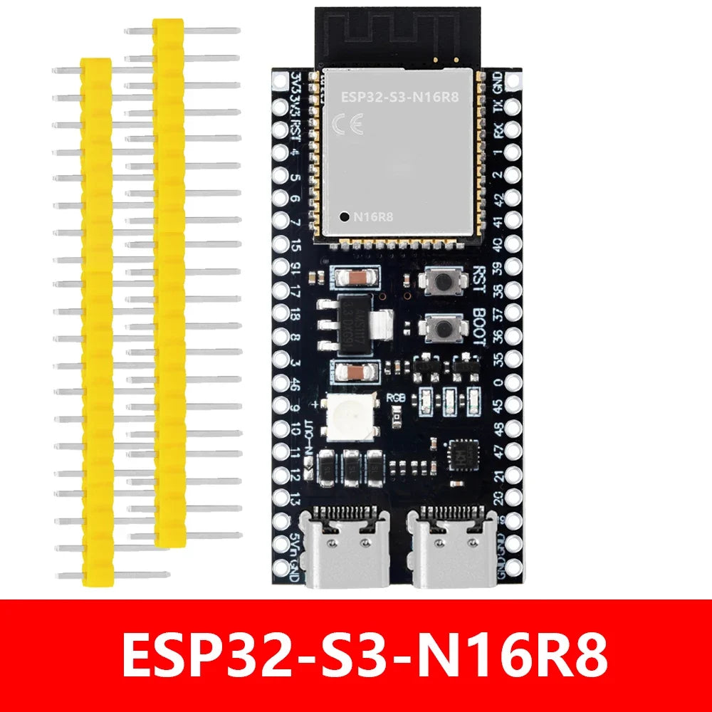 ESP32-S3 DevKitC-1 Development Board - WiFi Bluetooth BLE 5.0 Mesh Module for Arduino Projects