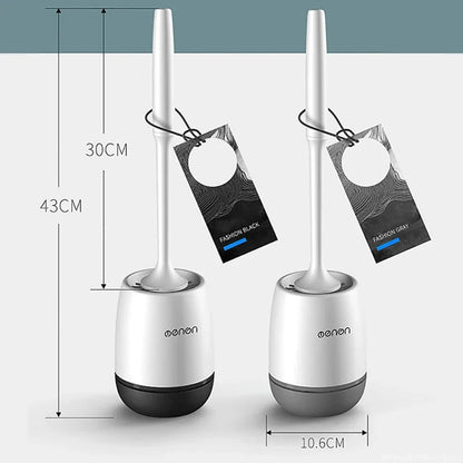 Silicone Toilet Brush Cleaner - Wall Mounted Bathroom Cleaning Tool for Toilet Floor and Bathtub Care