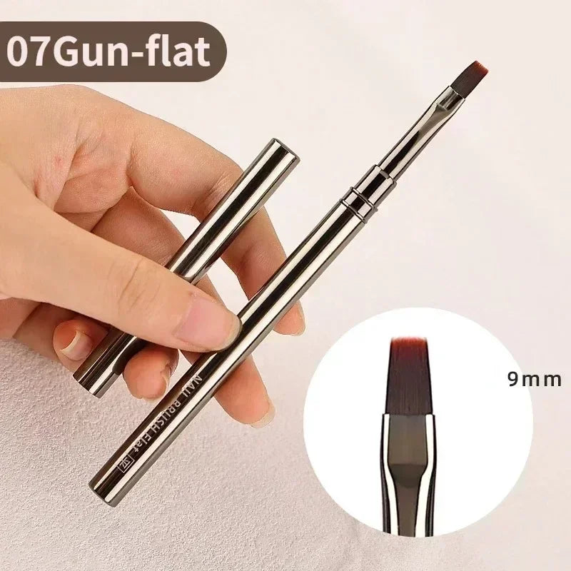 Nail Art Liner Brushes – Striping & Drawing Pens for Elongated Lines, 6–25mm Professional Manicure Design Tools