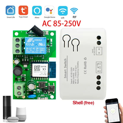 WiFi Garage Door Opener Remote Controller - Tuya Smart Access Control with Alexa & Google Home Support